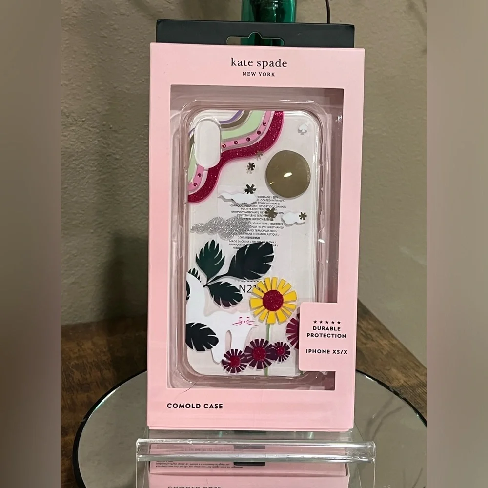 kate spade Glitter Garden Cat iPhone Case for iPhone XS/X, new!